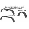 CRS ROUND AND DIAMON PLATE